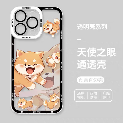 Japan Style Simple Cute Chinese Zodiac | Emo Full Screen Part1 8 Styles - iPhone Case PLUS SE2 XS XR X 11 12 13 14 15 16 16e 17 17e Pro Promax 12mini 13mini