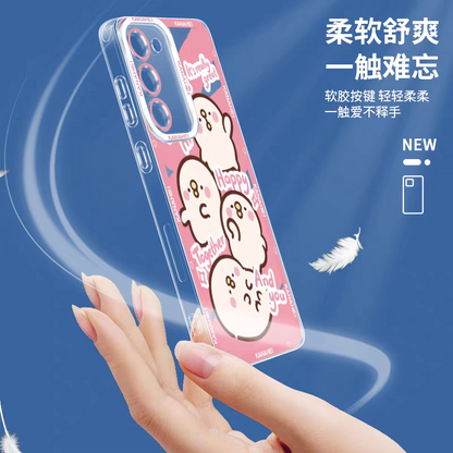 Japanese Cartoon Kanahei | 8 Styles Usagi Piske - Phone Case Samsung Galaxy S26 S25 S24 S23 S22 S21 FE Ultra Edge