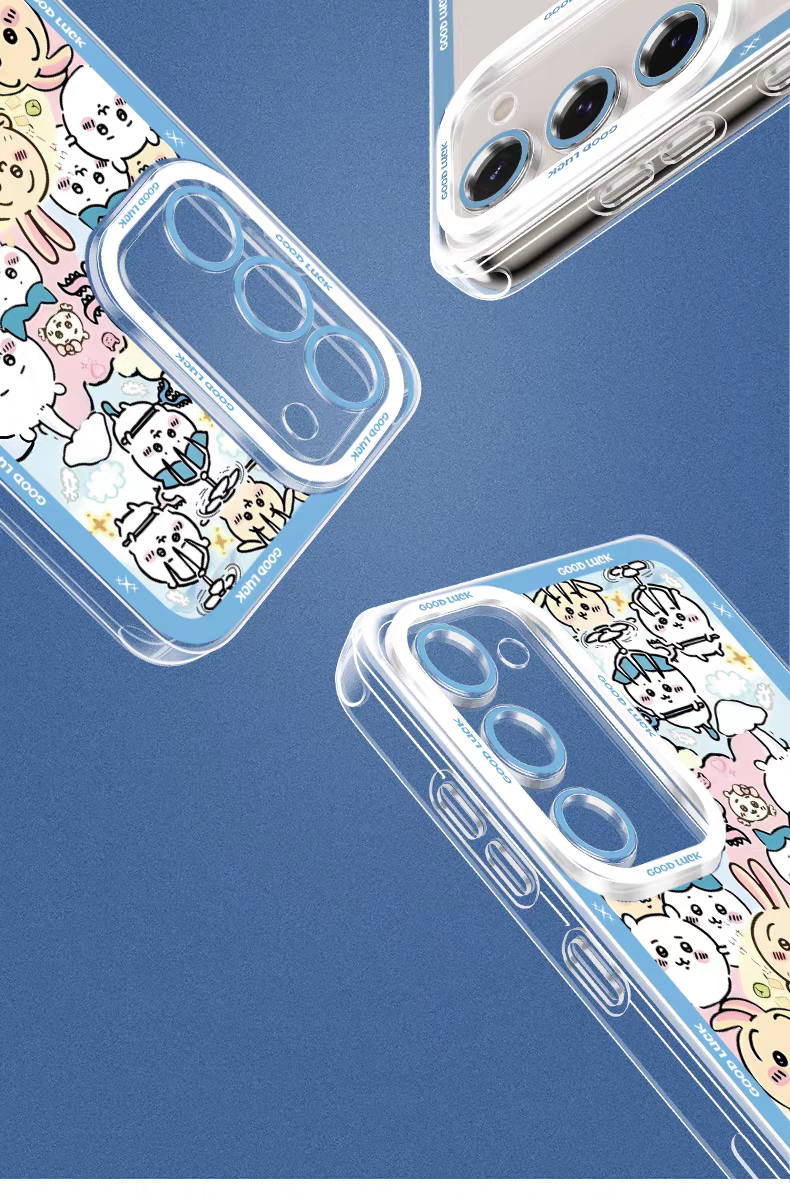 Japanese Cartoon Chiikawa Love Support Version | Chiikawa Hachiware Usagi - Phone Case Samsung Galaxy S26 S25 S24 S23 S22 S21 FE Ultra Edge