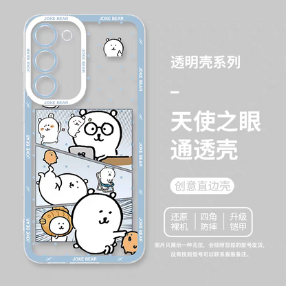 Japanese Cartoon Joker Bear | Full Screen & Comic 7 Styles - Phone Case Samsung Galaxy S26 S25 S24 S23 S22 S21 FE Ultra Edge