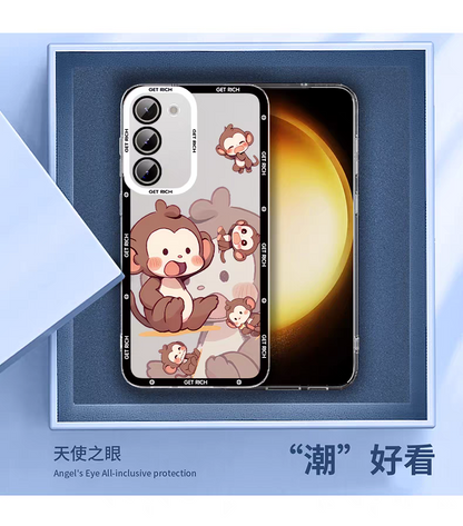 Japan Style Simple Cute Chinese Zodiac | Emo Full Screen Part1 8 Styles - Phone Case Samsung Galaxy S26 S25 S24 S23 S22 S21 FE Ultra Edge