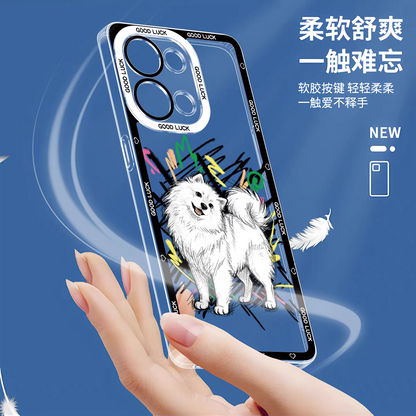 Simple Style Dog with Sketch | 8 Styles - iPhone Case PLUS SE2 XS XR X 11 12 13 14 15 16 16e 17 17e Pro Promax 12mini 13mini
