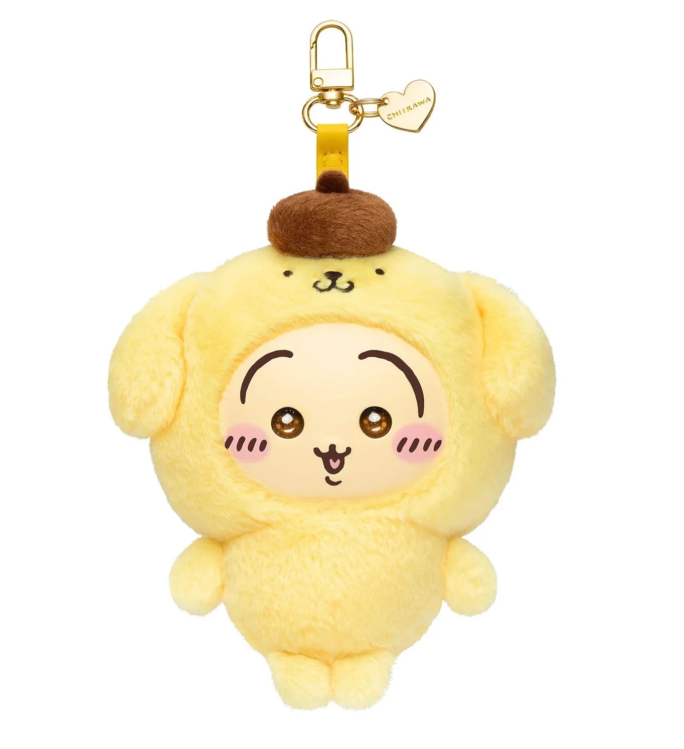 [Pre-order] Japan ChiiKawa Kiramekko X Sanrio Series | ChiiKawa Hachiware Usagi Momonga Kurimanju Crab Cute Plush Doll with Plastic Face Keychain - Kawaii items Room Decoration Doll