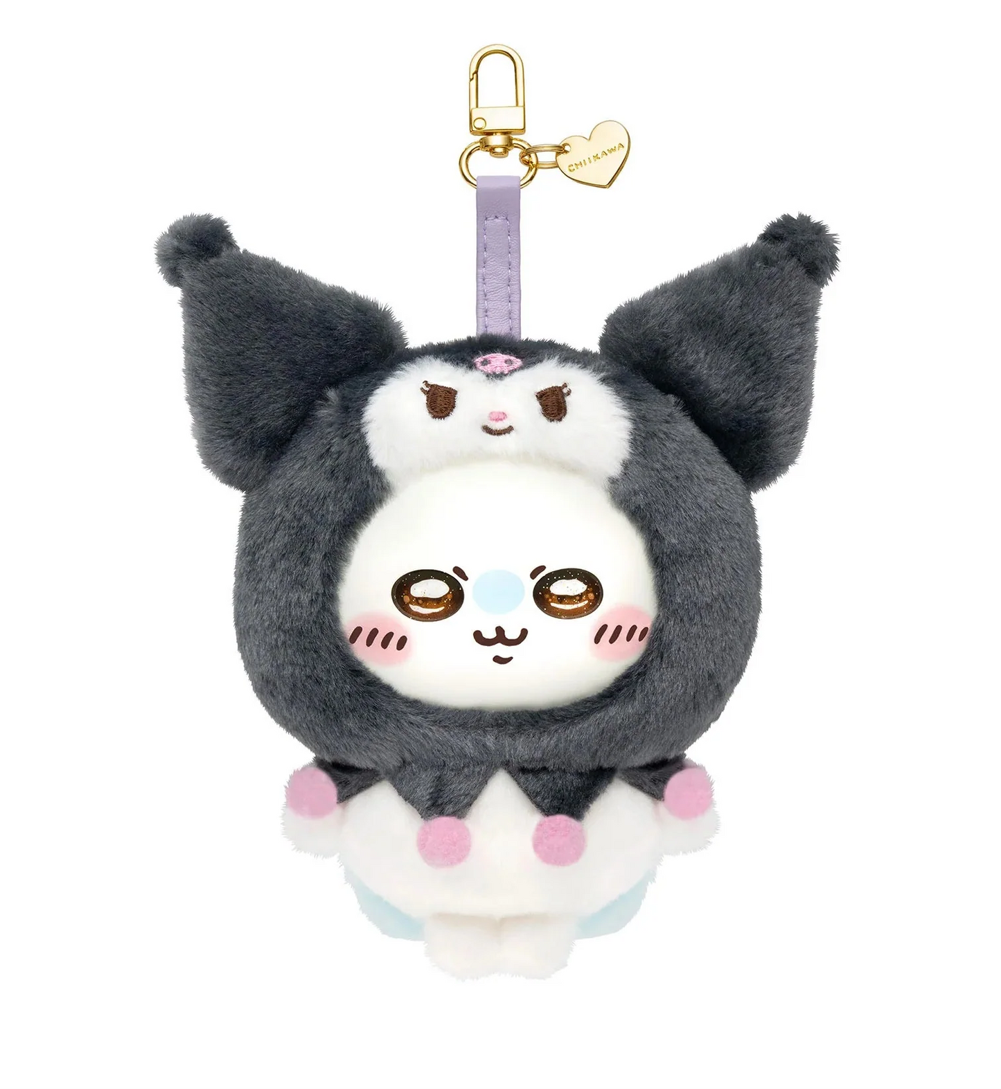 [Pre-order] Japan ChiiKawa Kiramekko X Sanrio Series | ChiiKawa Hachiware Usagi Momonga Kurimanju Crab Cute Plush Doll with Plastic Face Keychain - Kawaii items Room Decoration Doll