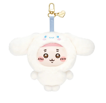 [Pre-order] Japan ChiiKawa Kiramekko X Sanrio Series | ChiiKawa Hachiware Usagi Momonga Kurimanju Crab Cute Plush Doll with Plastic Face Keychain - Kawaii items Room Decoration Doll
