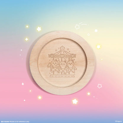 [Per-order] ChiiKawa ChiiKawa Go Round Limited Series | ChiiKawa Hachiware Usagi Cute Wooden Plate - Kawaii items Room Decoration