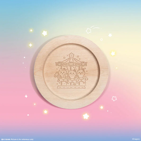 [Per-order] ChiiKawa ChiiKawa Go Round Limited Series | ChiiKawa Hachiware Usagi Cute Wooden Plate - Kawaii items Room Decoration