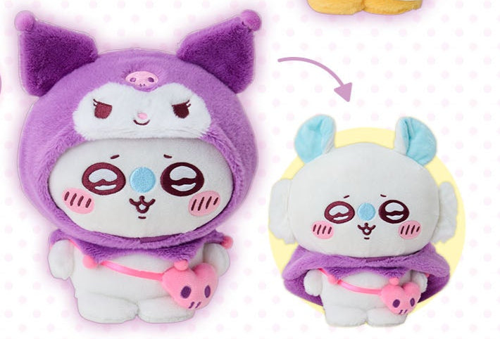 [Pre-Order] Japan ChiiKawa X Sanrio Series 4 | ChiiKawa Hachiware Usagi Momonga Crab Crossover Sanrio Characters Costume Plush Doll - Kawaii items Room Decoration doll - WinnieTheBirds Toy Shop