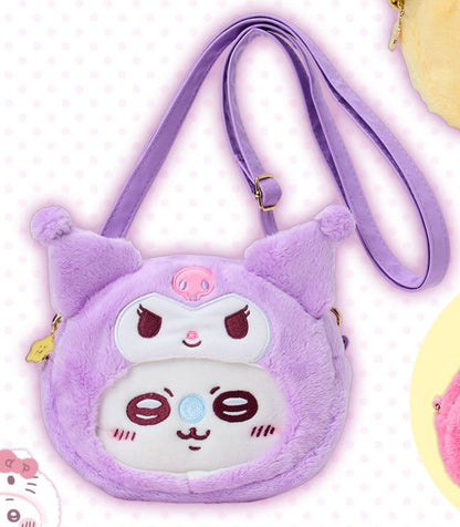 [Pre-Order] Japan ChiiKawa X Sanrio Series 4 | ChiiKawa Hachiware Usagi Momonga Crab Crossover Sanrio Characters Costume Cute Icon Crossbody Bag - Kawaii items Room Decoration - WinnieTheBirds Toy Shop