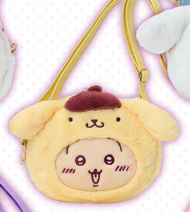 [Pre-Order] Japan ChiiKawa X Sanrio Series 4 | ChiiKawa Hachiware Usagi Momonga Crab Crossover Sanrio Characters Costume Cute Icon Crossbody Bag - Kawaii items Room Decoration - WinnieTheBirds Toy Shop