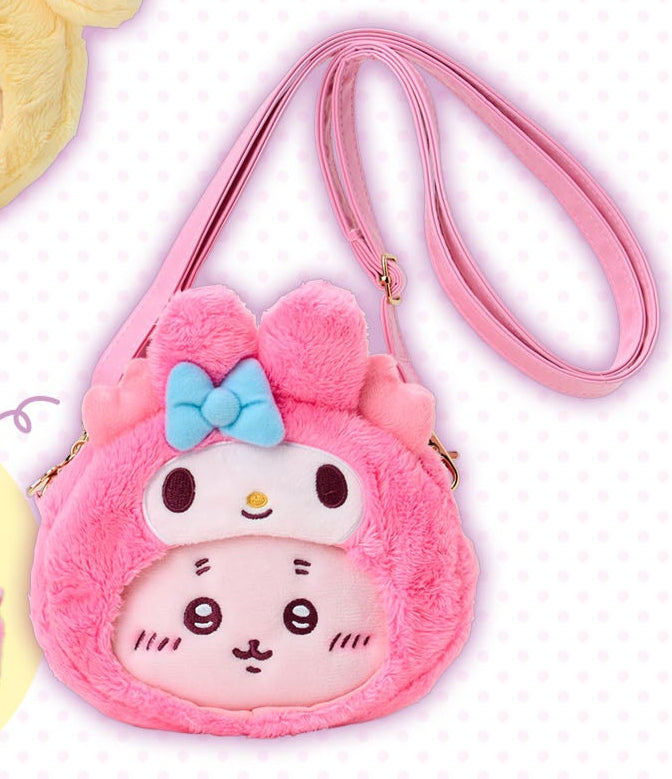 [Pre-Order] Japan ChiiKawa X Sanrio Series 4 | ChiiKawa Hachiware Usagi Momonga Crab Crossover Sanrio Characters Costume Cute Icon Crossbody Bag - Kawaii items Room Decoration - WinnieTheBirds Toy Shop