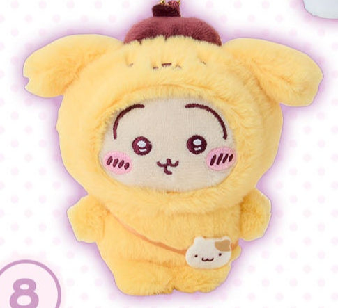 [Pre-Order] Japan ChiiKawa X Sanrio Series 4 | ChiiKawa Hachiware Usagi Momonga Crab Crossover Sanrio Characters Costume Mini Plush Doll Keychain - Kawaii items Room Decoration doll - WinnieTheBirds Toy Shop