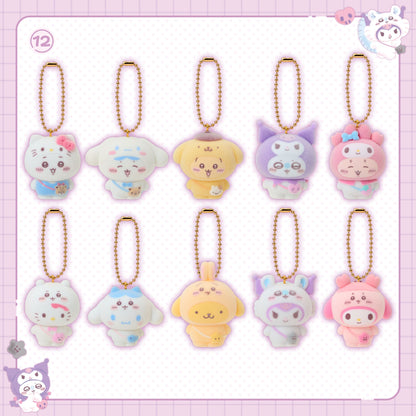 [Pre-Order] Japan ChiiKawa X Sanrio Series 4 | ChiiKawa Hachiware Usagi Momonga Crab Crossover Sanrio Characters Costume Cute Plush Plastic Mini Figure Keychain Mystery Blind Box - Kawaii items Room Decoration - WinnieTheBirds Toy Shop