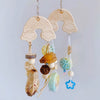 28cm Rainbow Pastel & Natural Bite Hanging Natural Parrot Birdie Toy for Small Medium Size Parrot Cages Accessories