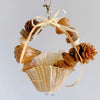 12x17cm Natural Basket Bite Hanging Natural Parrot Birdie Toy for Small Medium Size Parrot Cages Accessories