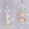 22cm Mineral Stone with Corn Leaf & Shells Hanging Toy Handmade Bird Toys Organic Bird Cages Accessories