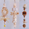 22cm 3 Style Bite Hanging Natural Parrot Birdie Toy for Small Medium Size Parrot Cages Accessories