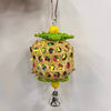 14x12cm Pineapple with Bamboo Hanging Parrot Toy Handmade Bird Toys