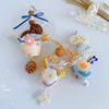 23cm Parrot Toy Tiramisu Vanilla Chocolate Ice Cream Takraw Ball Bird Bites Hanging Toy Handmade Bird Toys Organic Bird Cages Accessories